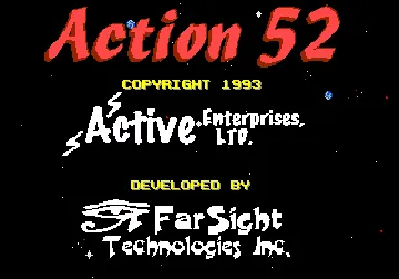 Action 52 (USA) (Alt 1) (Unl) screen shot title